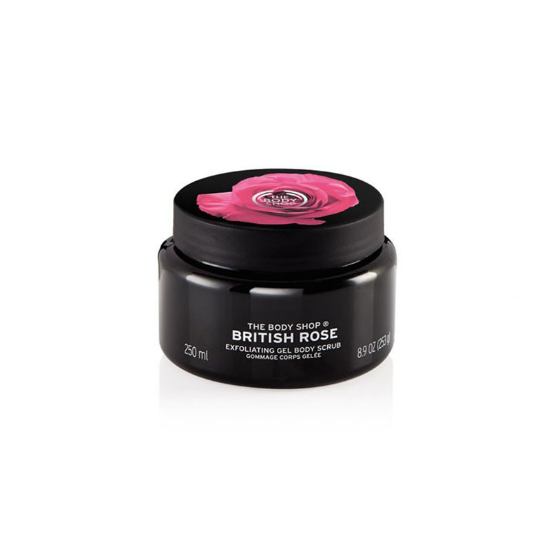 The Body Shop British Rose Exfoliating Gel Body Scrub 250ml