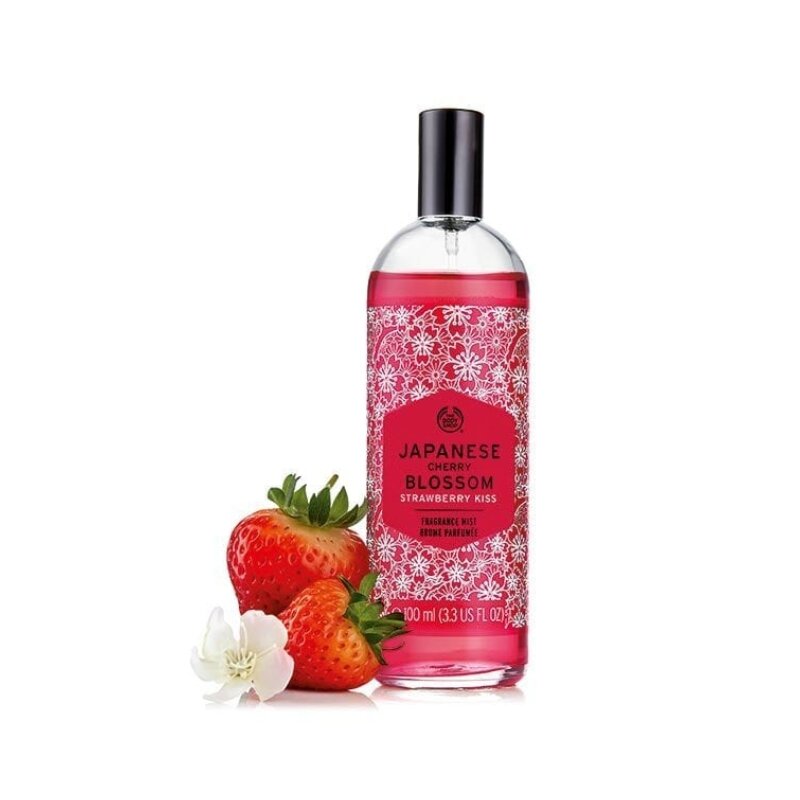 The Body Shop Japanese Cherry Blossom Strawberry Kiss Fragrance Mist 100ml