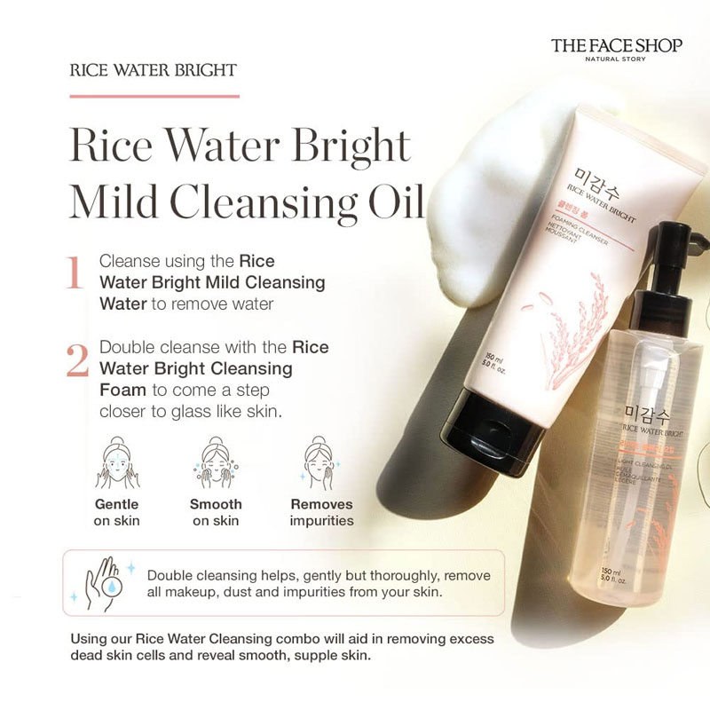 The Face Shop Rice Water Bright Foaming Cleanser 150ml