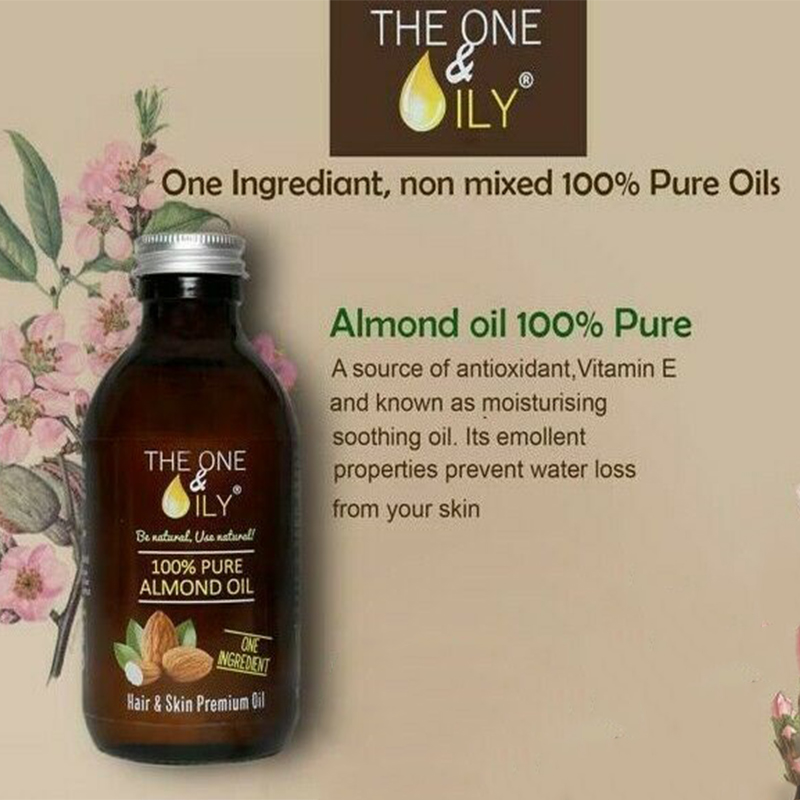 The One & Oily 100% Pure Almond Oil For Hair & Skin 200ml