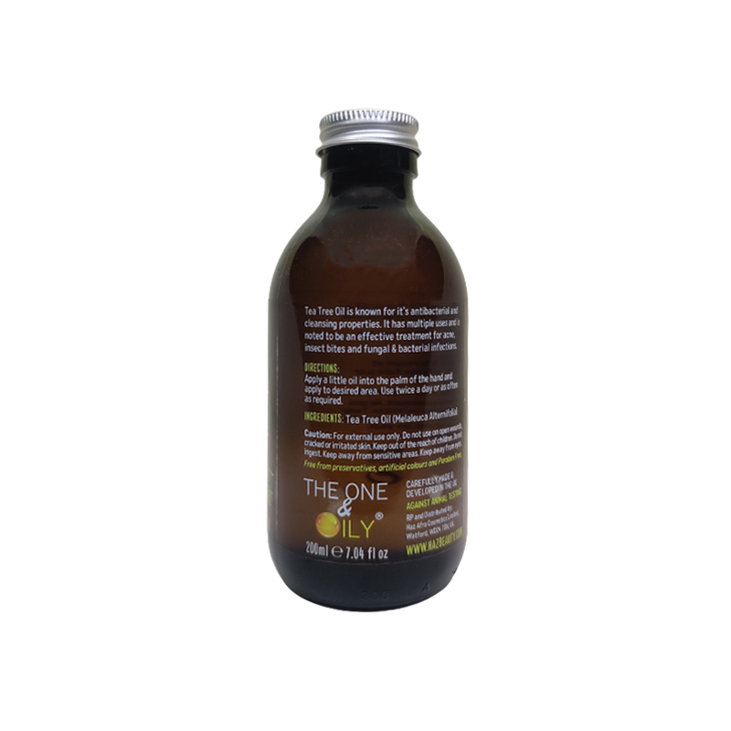 The One & Oily 100% Pure Tea Tree Oil For Hair & Skin 200ml