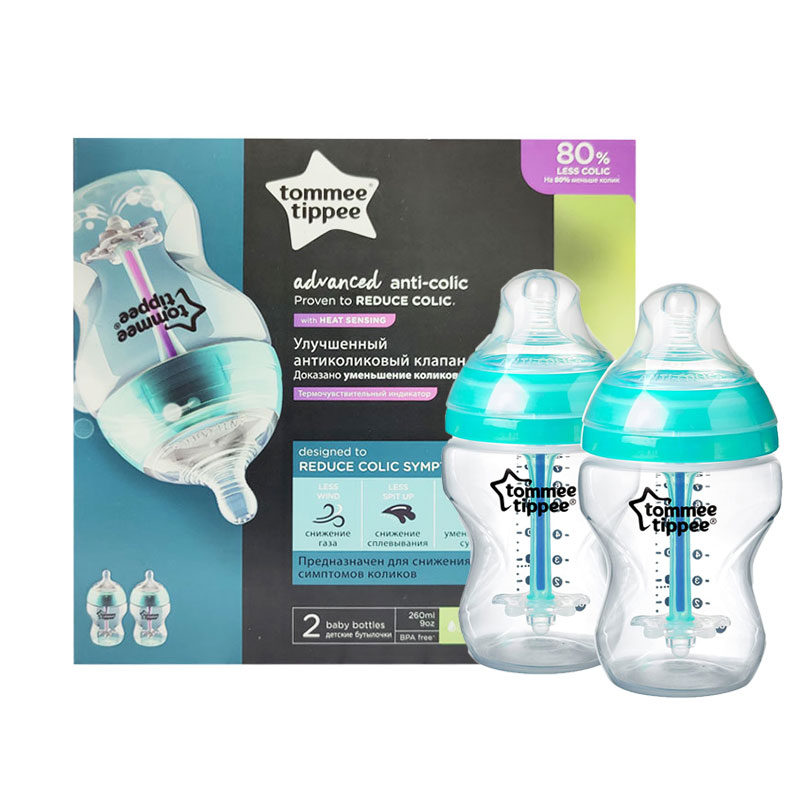 Tommee Tippee Advanced Anti Colic Bottle 260ml (0m+) - 2pc (5252)