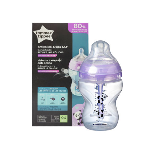 Tommee Tippee Advanced Anti-Colic Bottle 260ml 0m+ - Purple (5764)