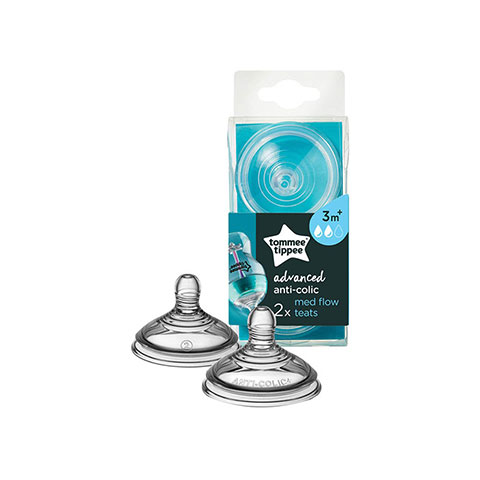 Tommee Tippee Advanced Anti Colic Teat Medium Flow 2pk (5818)