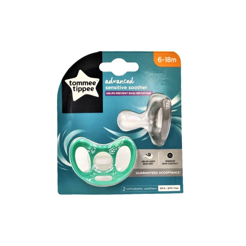 Tommee Tippee Advanced Sensitive Soother 6-18M - 2Pk