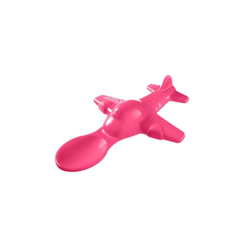 Tommee Tippee Aeroplane Spoon 2pk 4m+ - Pink