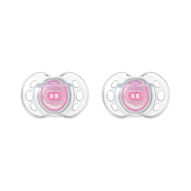 Tommee Tippee Air Style Orthodontic 6-18m Soother 2pc - Pink