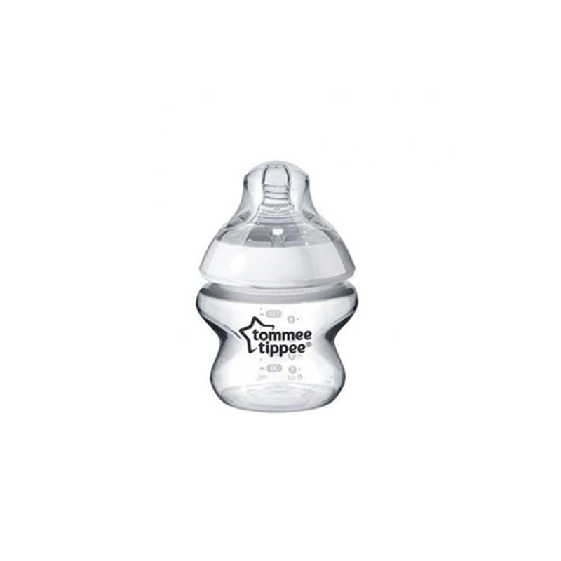 Tommee Tippee Anti Colic Clear Baby Bottle & Soother 0M+ - 150ml (5962)