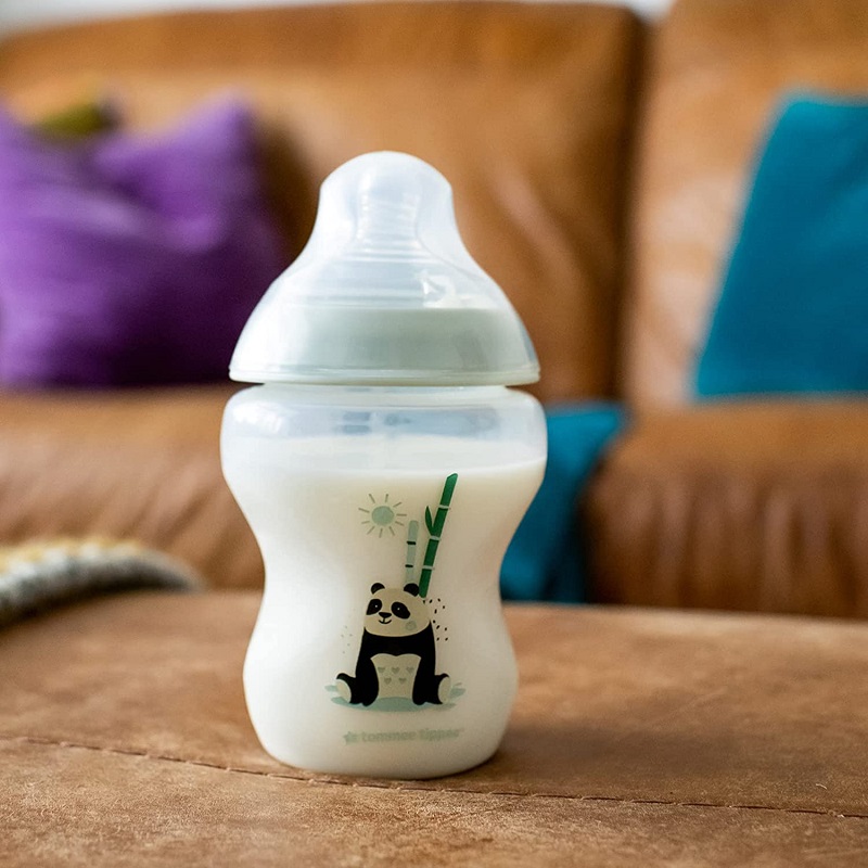 Tommee Tippee Closer To Nature 2 Decorated Panda Bottles 260ml - 2 Pack (5214)