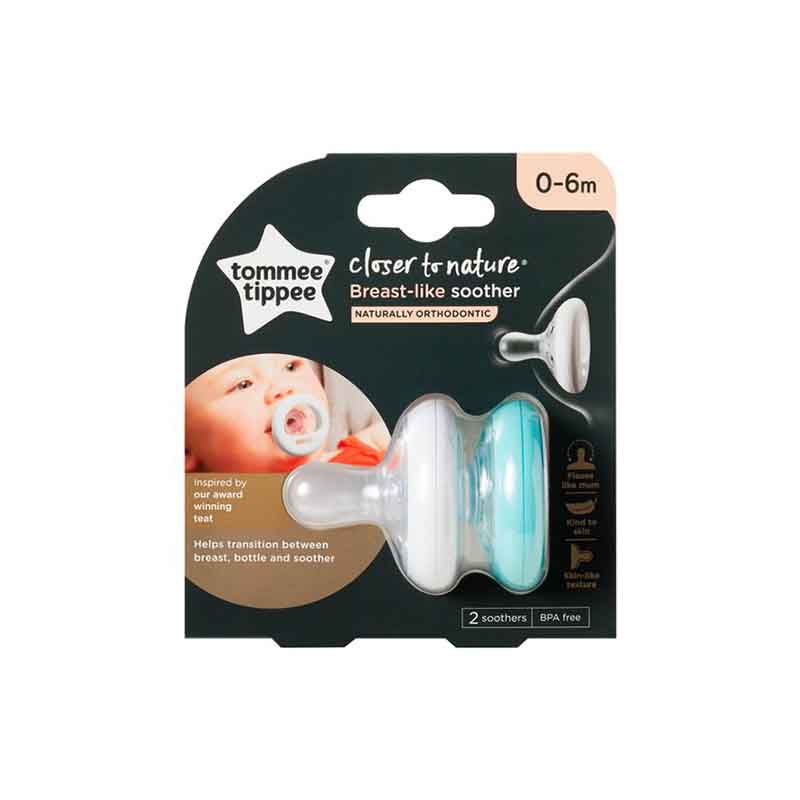 Tommee Tippee Closer To Nature Breast - Like Soother 0-6m (4404)
