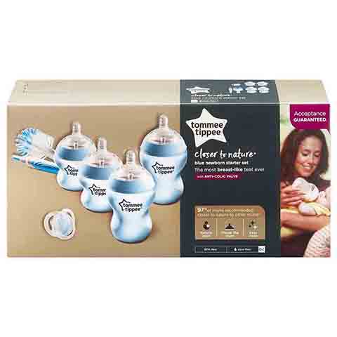 Tommee Tippee Closer to Nature Newborn Starter Set - Blue