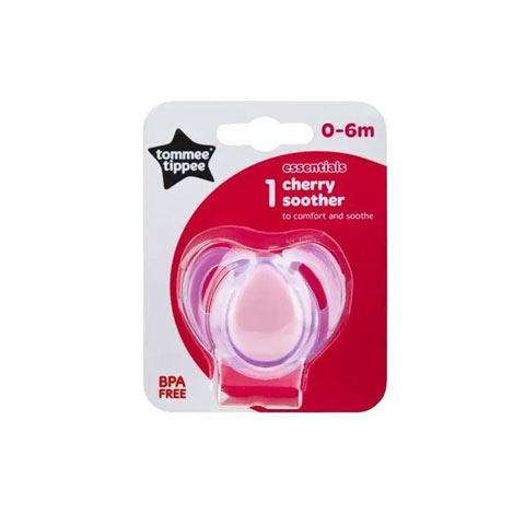 Tommee Tippee Essentials Cherry Soother For 0-6m - Purple