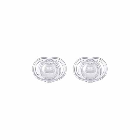 Tommee Tippee Newborn Baby Orthodontic Soothers 2pk - (0-2m)
