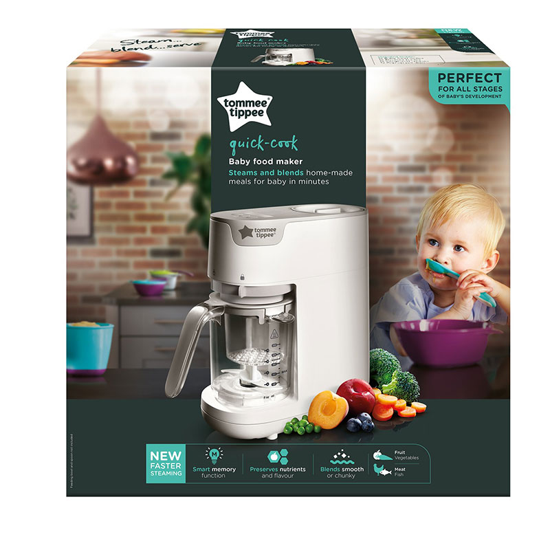Tommee Tippee Quick Cook Baby Food Maker Steams And Blender (2250)