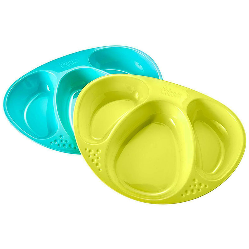 Tommee Tippee Taster Section Plates 12m+ - 2 pack