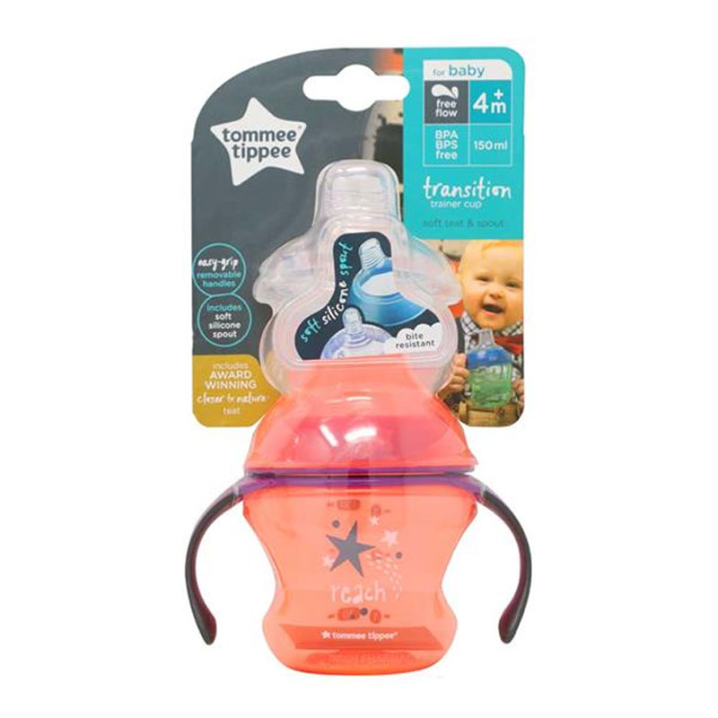 Tommee Tippee Transition Baby's 1st Soft Spout Cup 4m+ 150ml - Orange (0805)