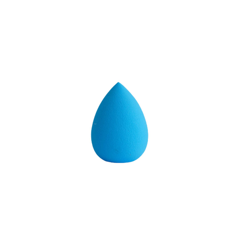 Travel Portable Water Drop Makeup Blender Sponge with Case - Blue