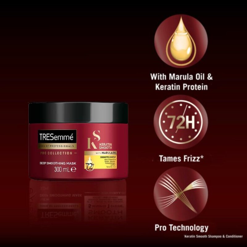 TRESemme Keratin Smooth Deep Smoothing Mask With Marula Oil 300ml