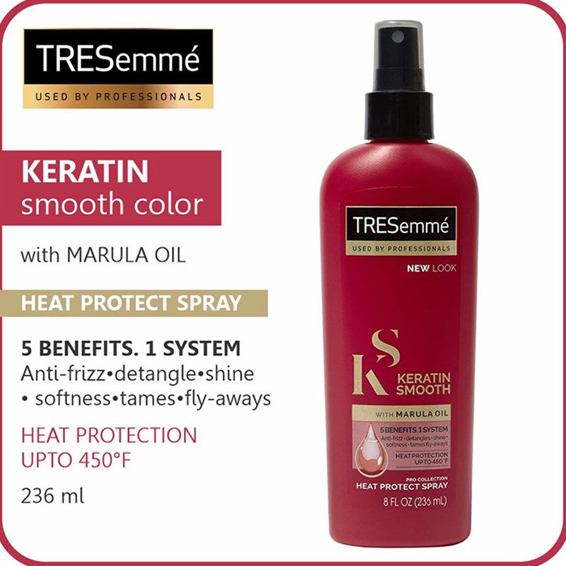 Tresemme Keratin Smooth Heat Protect Spray With Marula Oil 236ml