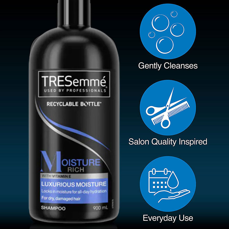TRESemme Moisture Rich Luxurious Moisture Shampoo For Dry Damaged Hair 900ml