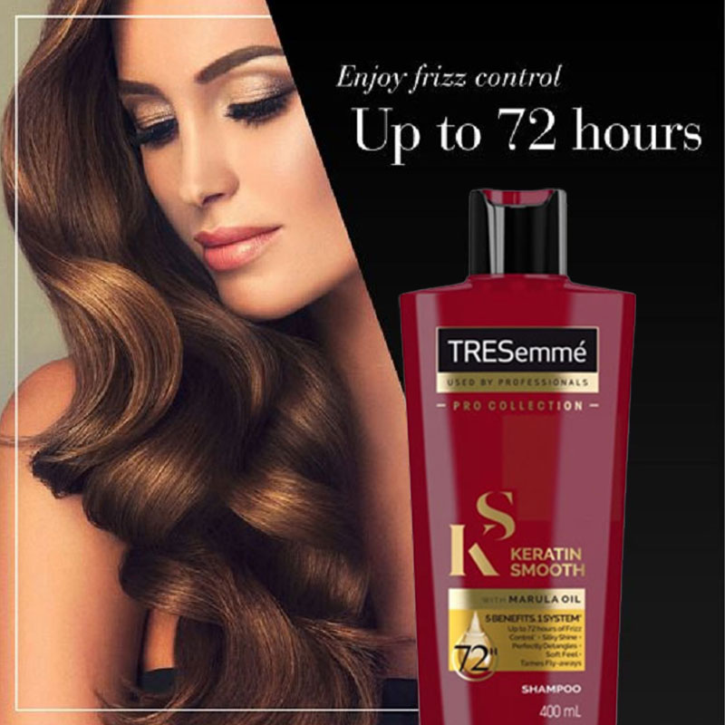 Tresemme Pro Collection Keratin Smooth With Marula Oil Shampoo 400ml