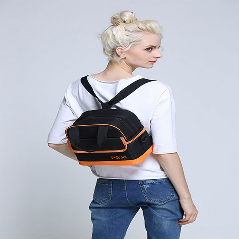 V - Coool Professional Milk Storage Cooler Bag - Black & Orange