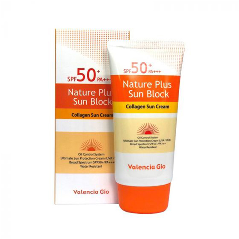 Valencia Gio Nature Plus Sun Block Collagen Sun Cream SPF 50+ - 70ml