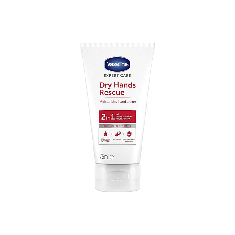 Vaseline Extra Care Dry Hands Rescue Moisturising Hand Cream 75ml