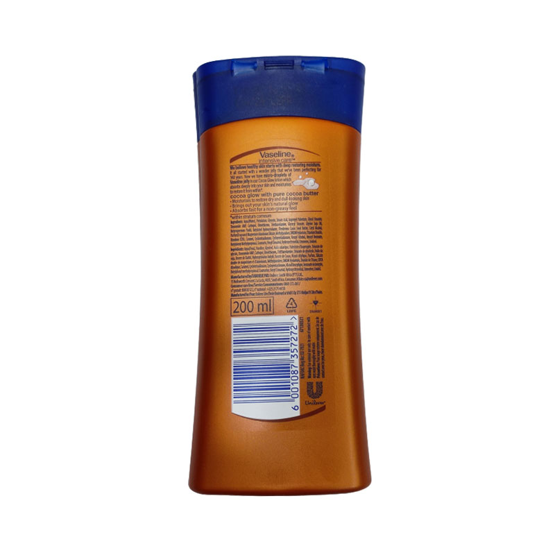Vaseline Intensive care Cocoa Glow Lotion With Pure Cocoa Butter 200ml