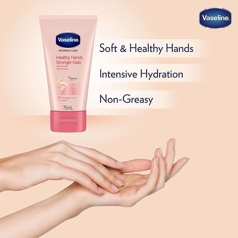 Vaseline Intensive Care Healthy Hands Stronger Nails Hand Cream 75ml