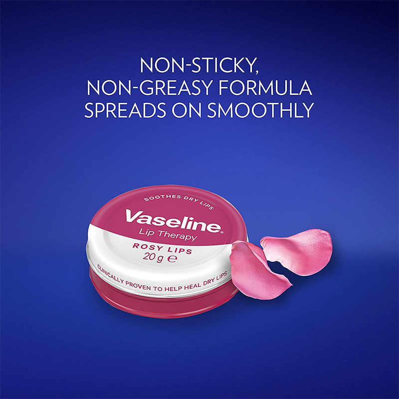 Vaseline Lip Therapy Petroleum Jelly Rosy Lips 20gm