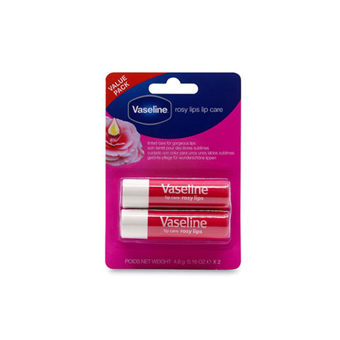 Vaseline Rosy Lips Lip Care 4.8g - 2pc