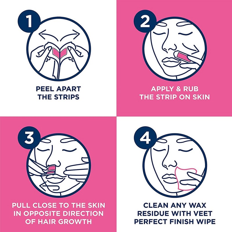 Veet Easy-Gel Wax Strips Plastry Z Woskiem - 20 Strips