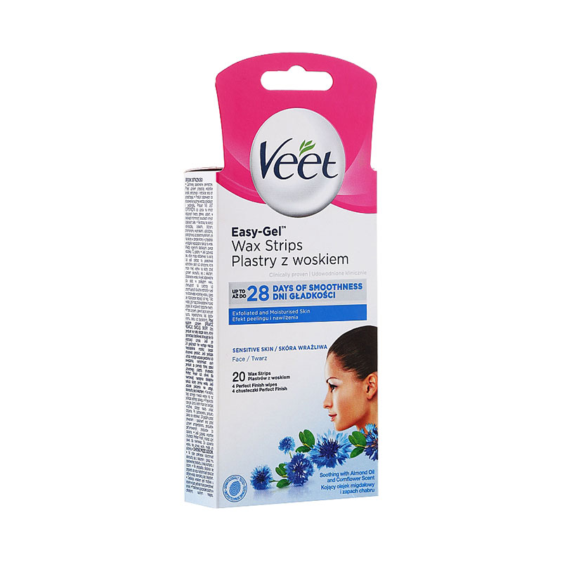 Veet Easy-Gel Wax Strips Plastry Z Woskiem - 20 Strips