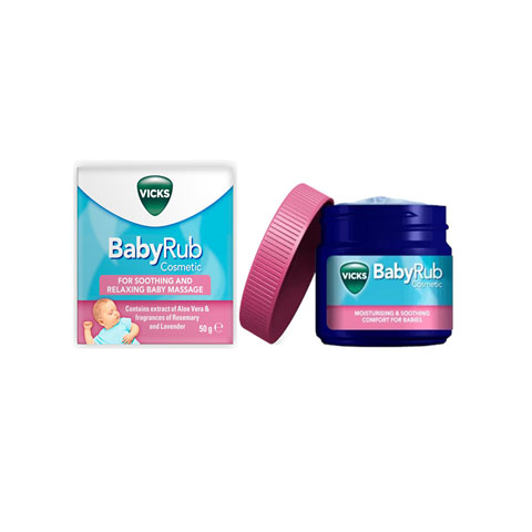 Vicks BabyRub Ointment for Soothing and Relaxing Baby Massage Jar 50g