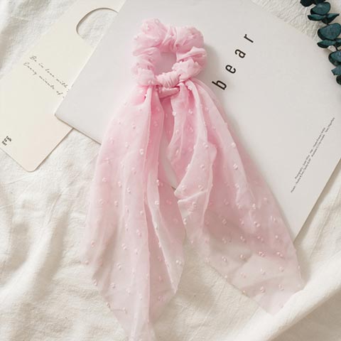 Vintage Hair Scurf Scrunchie for Women - Pink