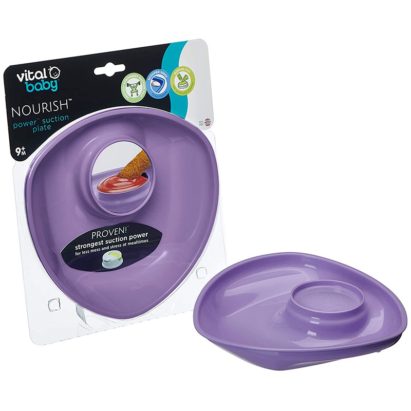 Vital Baby Power Suction Plate For Babies 9m+ - Purple