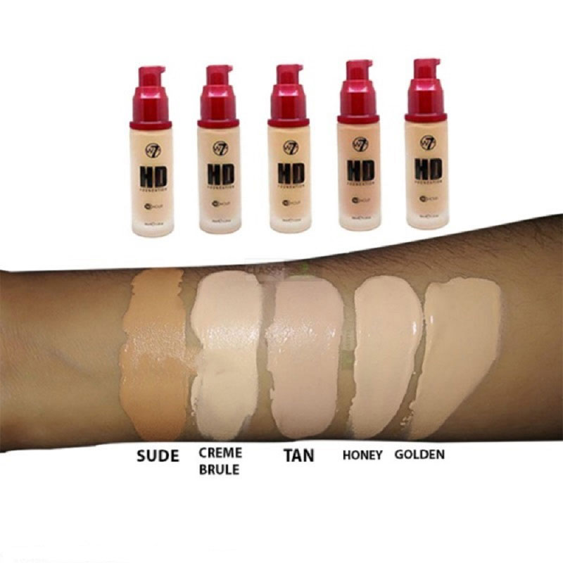 W7 12 Hour HD Foundation - Honey