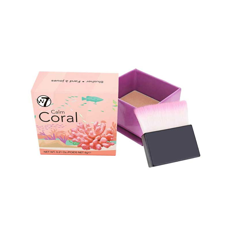 W7 Boxed Powder Blusher 6g - Calm Coral