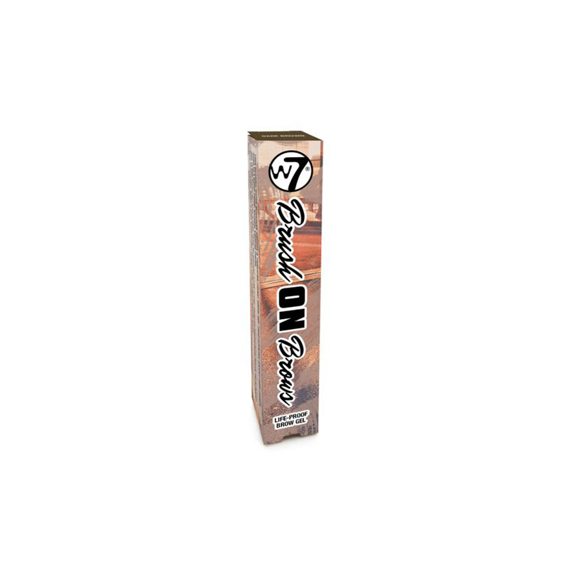 W7 Brush On Brows Brow Gel - Dark Brown
