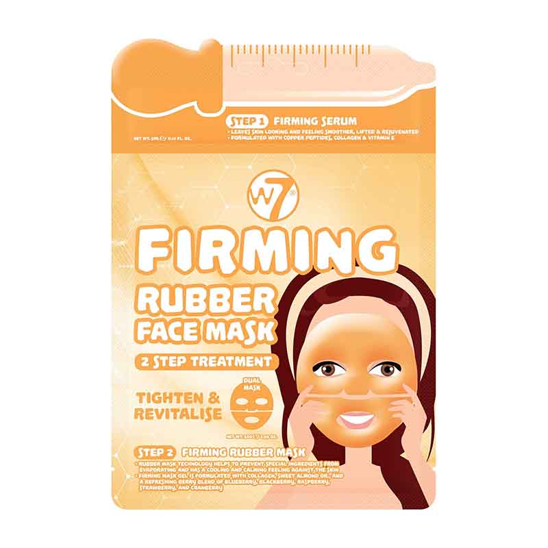 W7 Firming 2 Step Treatment Serum + Rubber Facial Mask