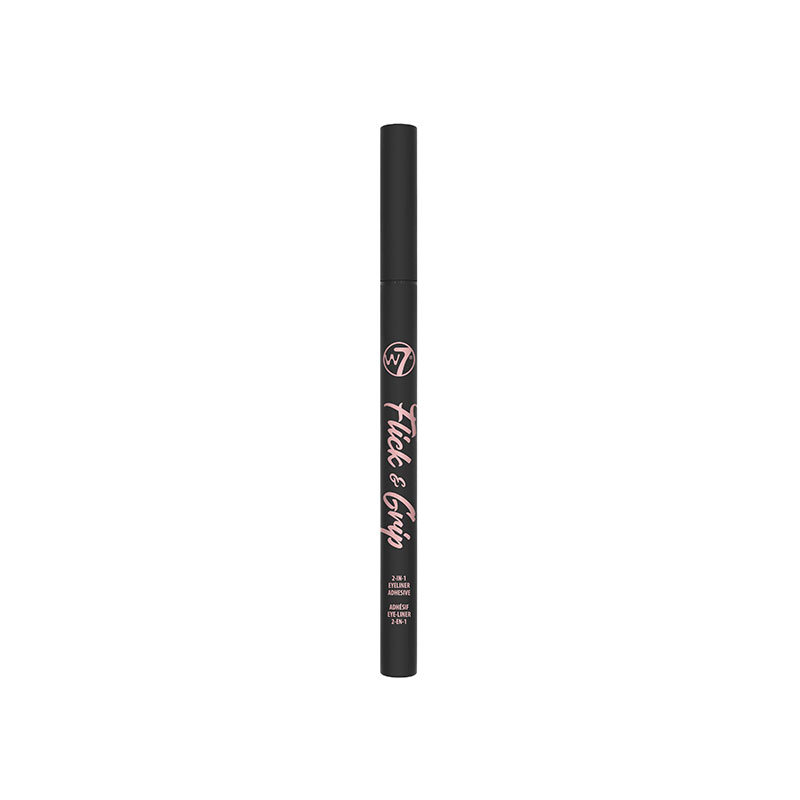 W7 Flick & Grip 2-In-1 Adhesive Eyeliner Pen - Black / Noir