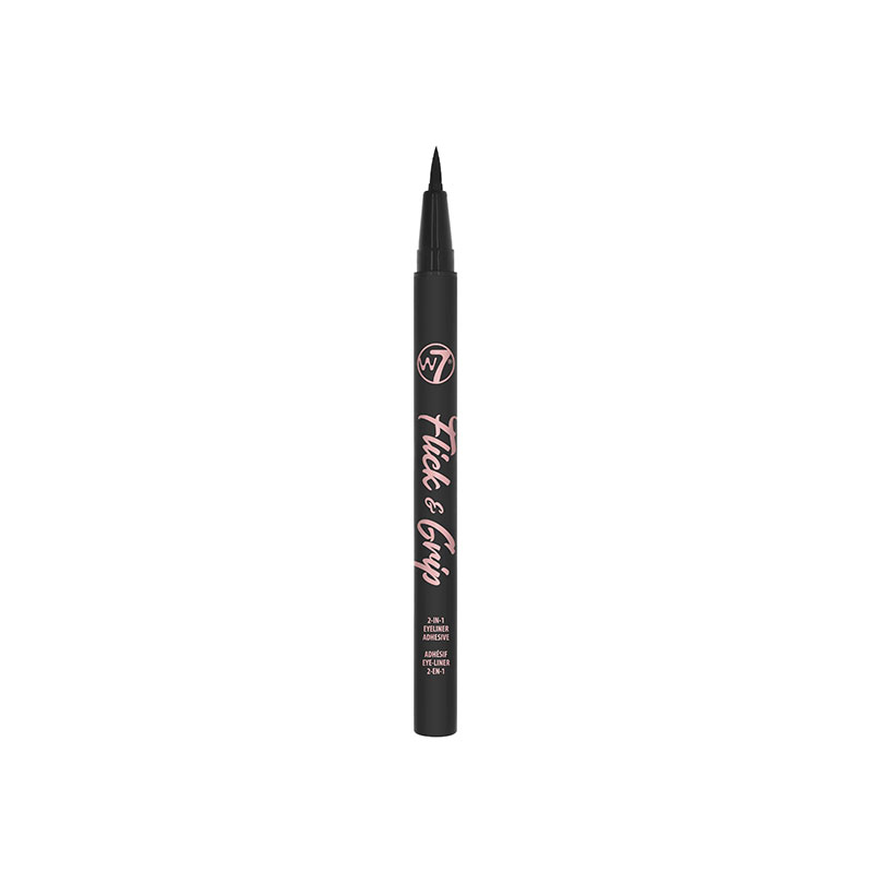 W7 Flick & Grip 2-In-1 Adhesive Eyeliner Pen - Black / Noir