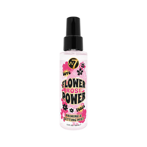 W7 Flower Power Priming & Setting Mist 100ml - Rose