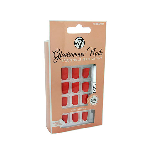 W7 Glamorous Artificial Nails - Red Carpet