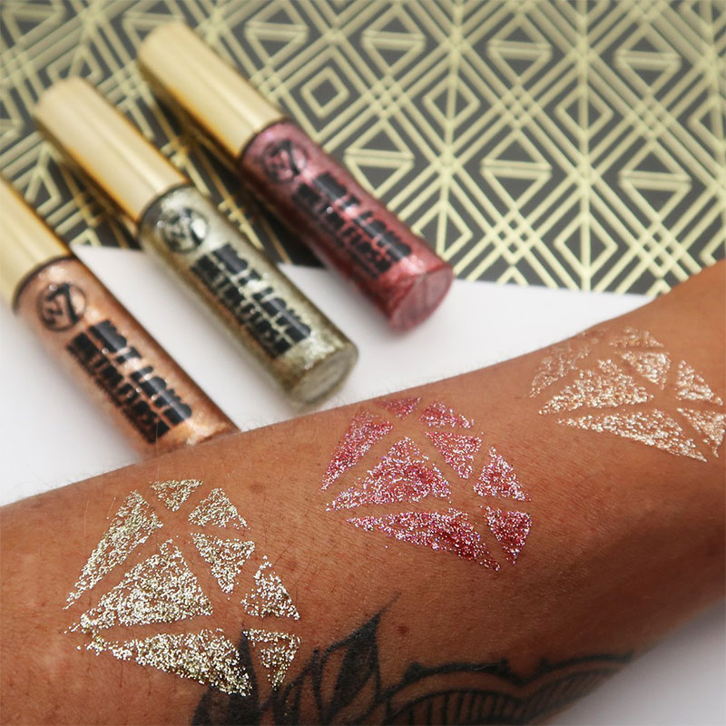 W7 Hot Lava Metal Flash Glitter Eyeliner - Molten Rock (2694)