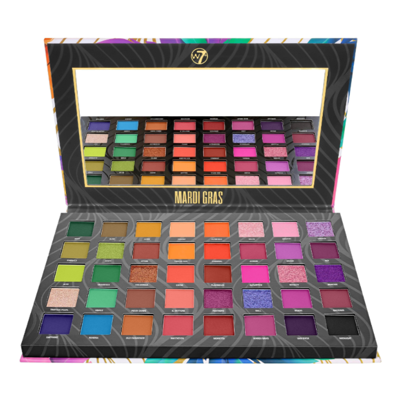 W7 Mardi Gras Express Yourself 40 Amazing Pressed Pigments Palette