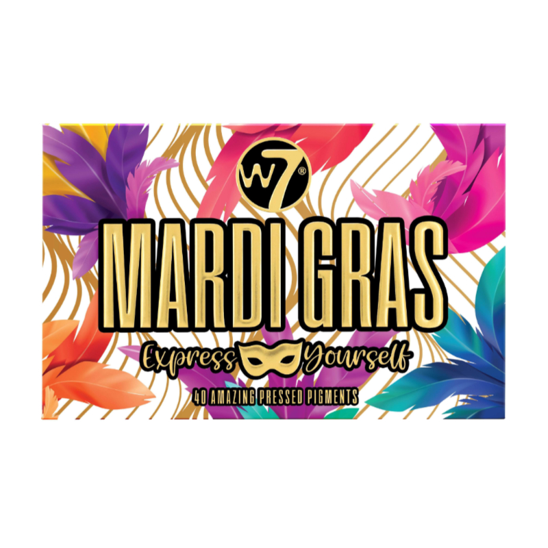 W7 Mardi Gras Express Yourself 40 Amazing Pressed Pigments Palette