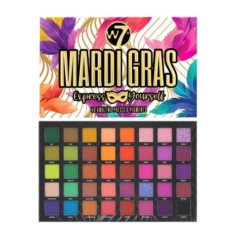 W7 Mardi Gras Express Yourself 40 Amazing Pressed Pigments Palette