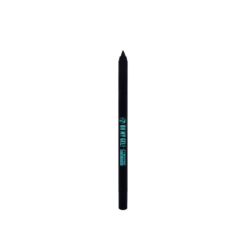 W7 Oh My Gel Waterproof Eyeliner Pencil - Blackest Black